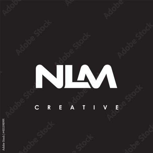 NLM Letter Initial Logo Design Template Vector Illustration photo