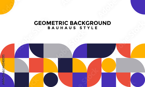 Abstract Bauhaus Geometric Background. Geometric Background Bauhaus Style for your Project, Wallpaper, Cover, Banner,  Flyer, and Poster