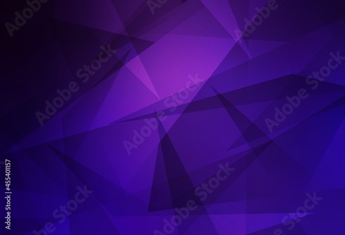 Dark Purple vector background with polygonal style.