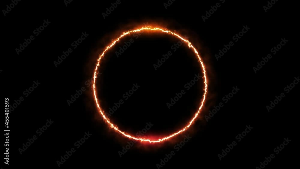 Burning Flare Light Circle Loop