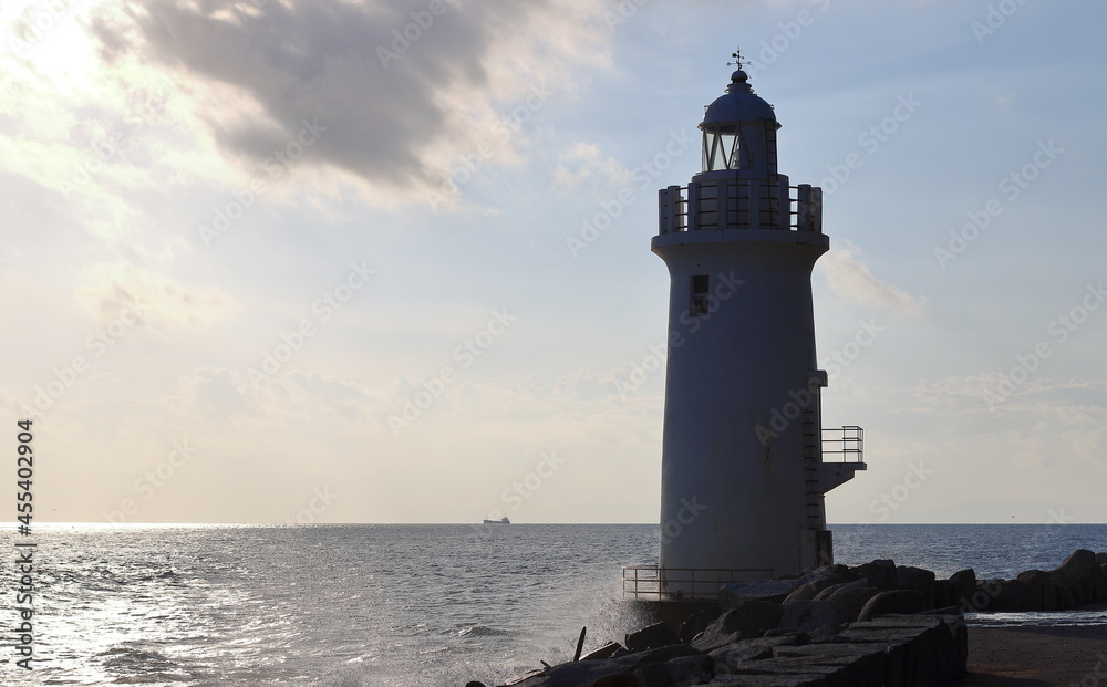 伊良湖岬灯台の夕暮れ