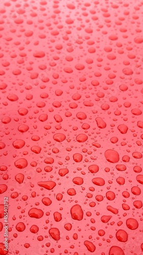 red water drops