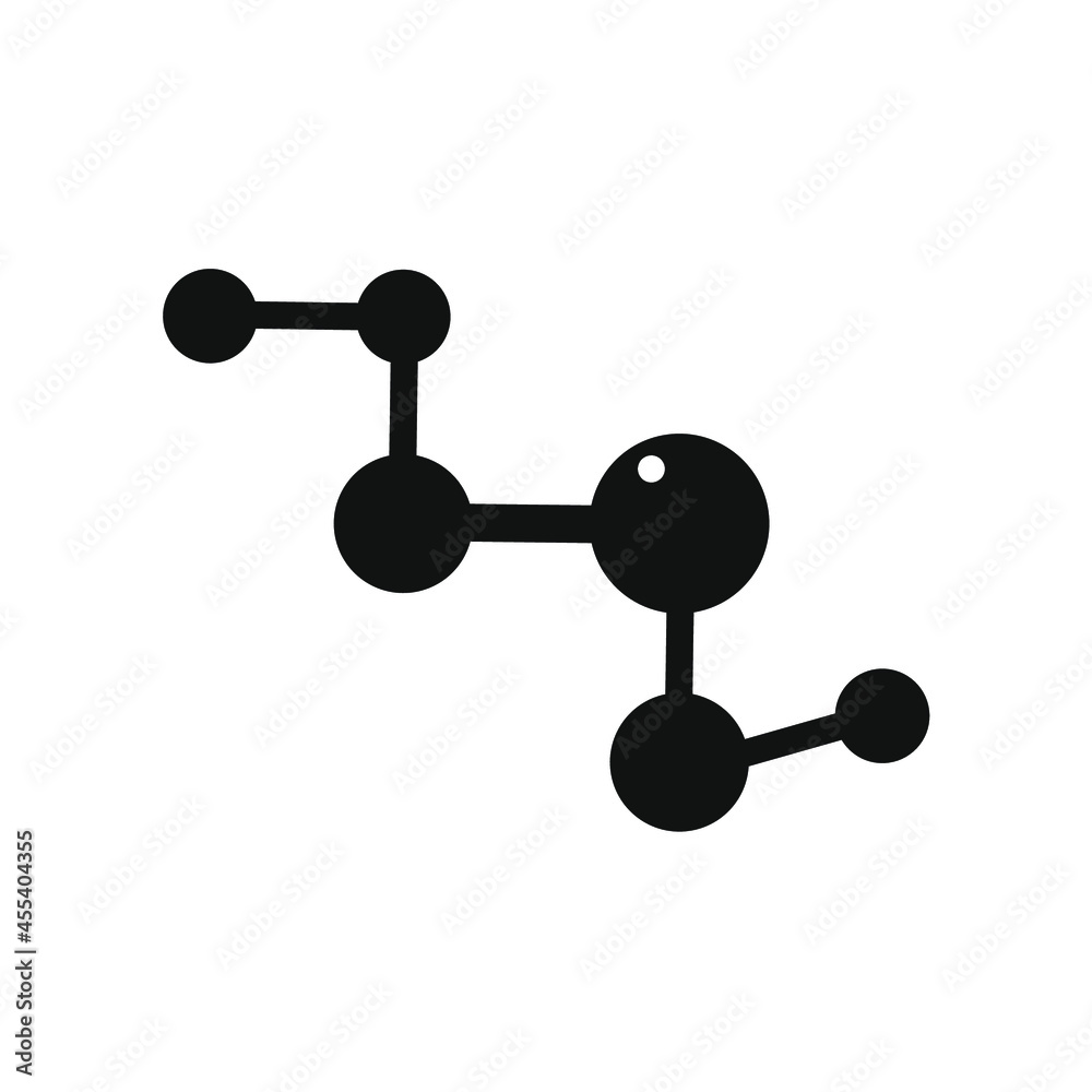 drawing of black big and small circles linked by lines drawing of black big and small circles linked by lines