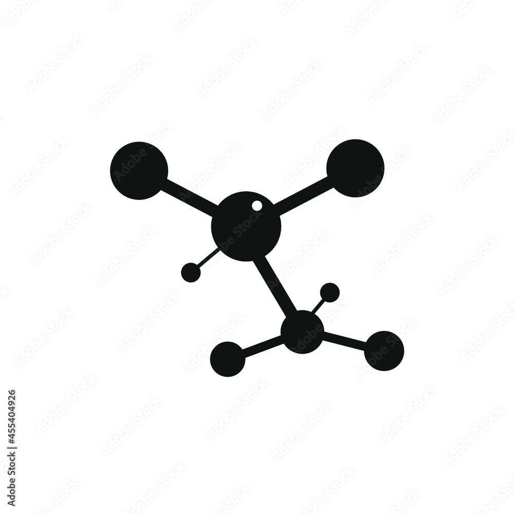 two molecules are superimposed and connected by a line two molecules are superimposed and connected by a line