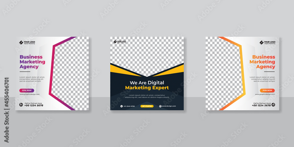 Digital business marketing social media post template. Digital business marketing social media post template.