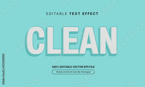 Clean Elegant Tosca Editable Text Effect, Editable Font Style Theme