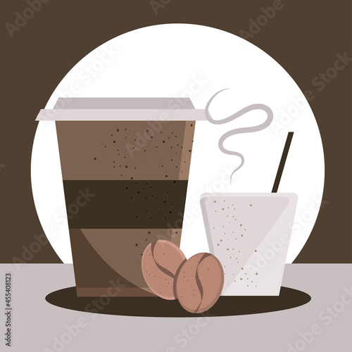 coffee drinks in disposables