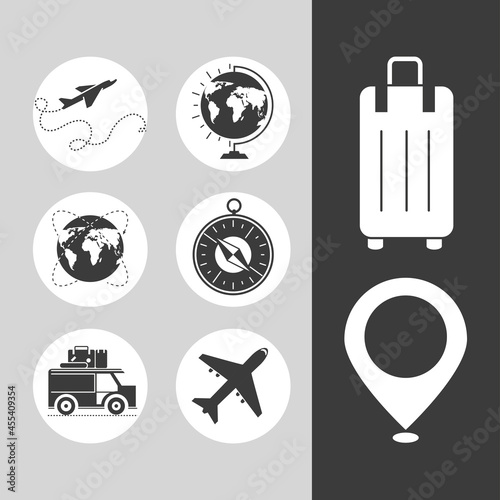 adventure and travel icons