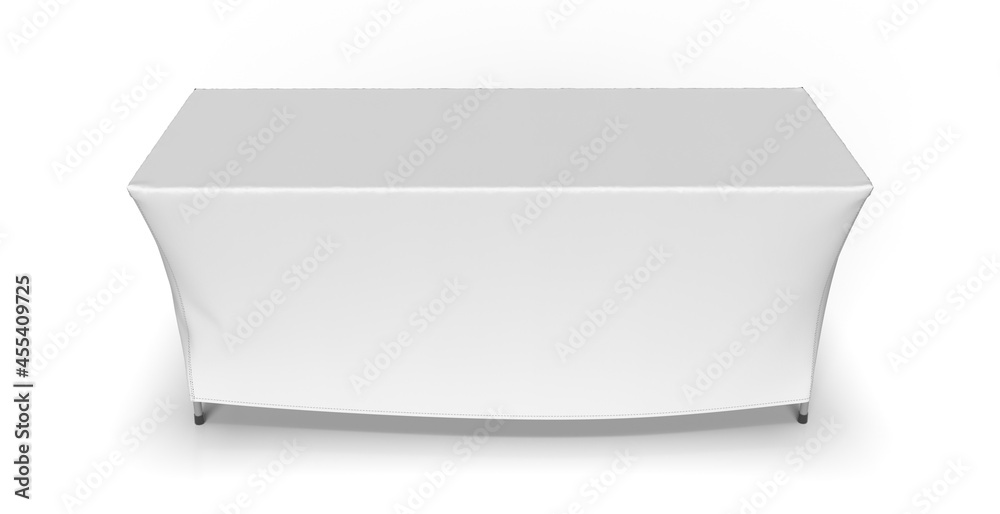 White table cloth box fit stitched exhibition adjustable runner ...