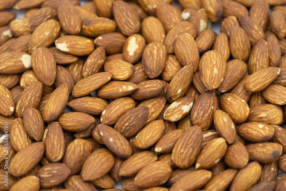 close up of almonds