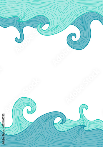 Abstract Sea Background. Seamless Pattern for your design