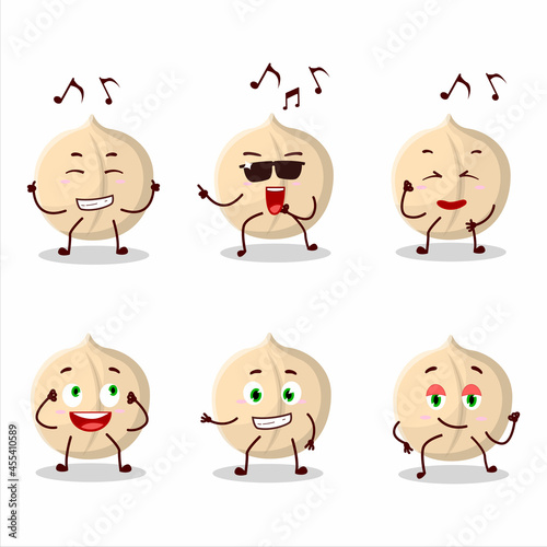 An image of macadamia dancer cartoon character enjoying the music