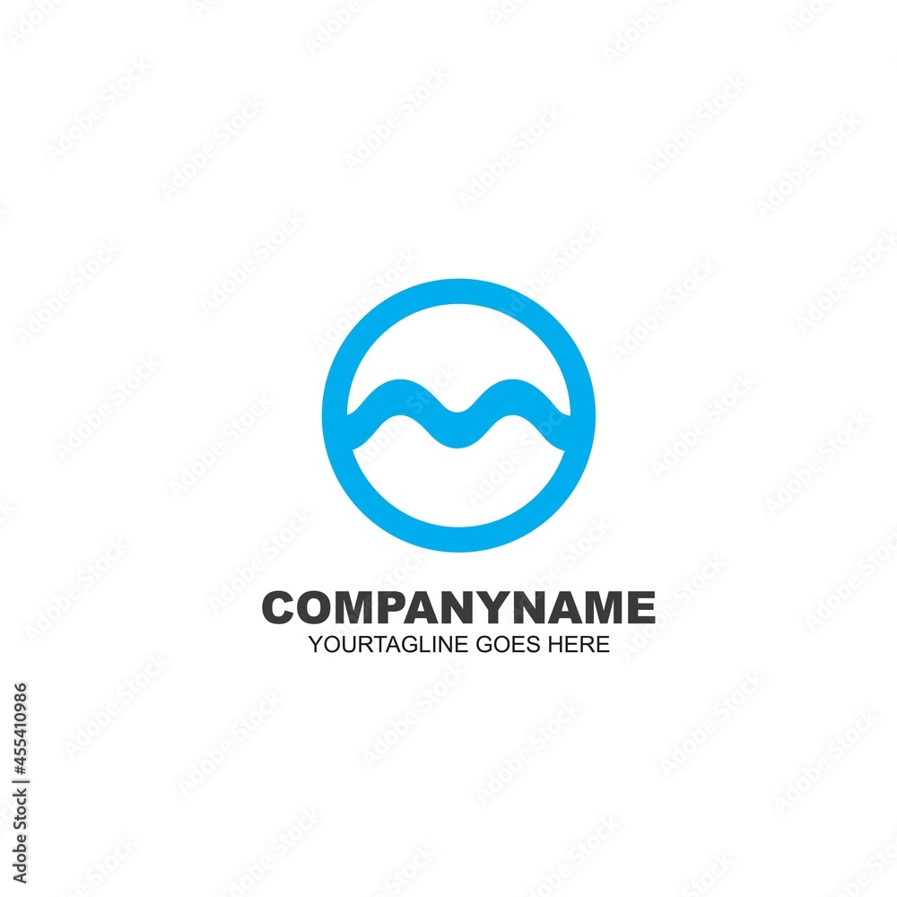 M Letter wave vector icon Template Illustration concept M Letter wave vector icon Template Illustration concept