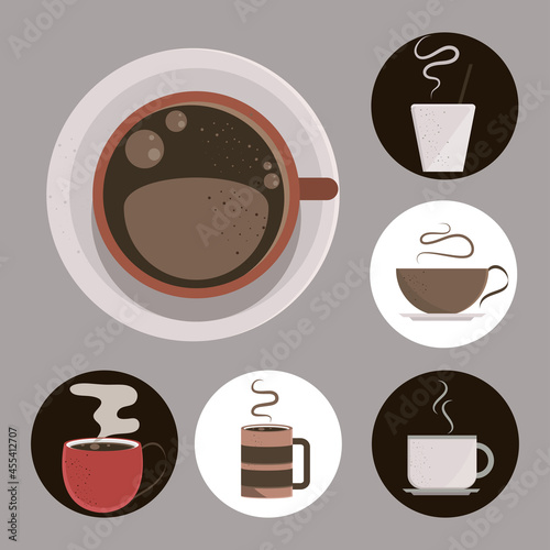 different coffee cups