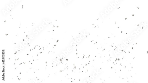 Silver Confetti Particles. with Luma Matte Channel.