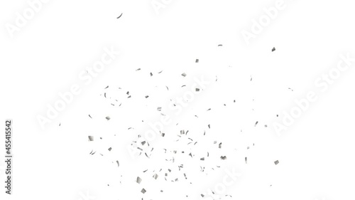 Silver Confetti. with Luma Matte Channel.