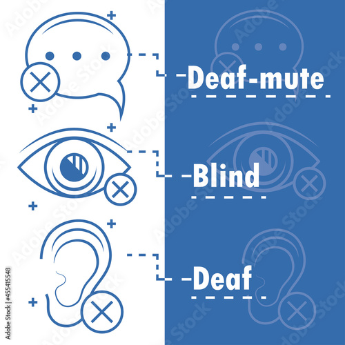 disabled pictogram information