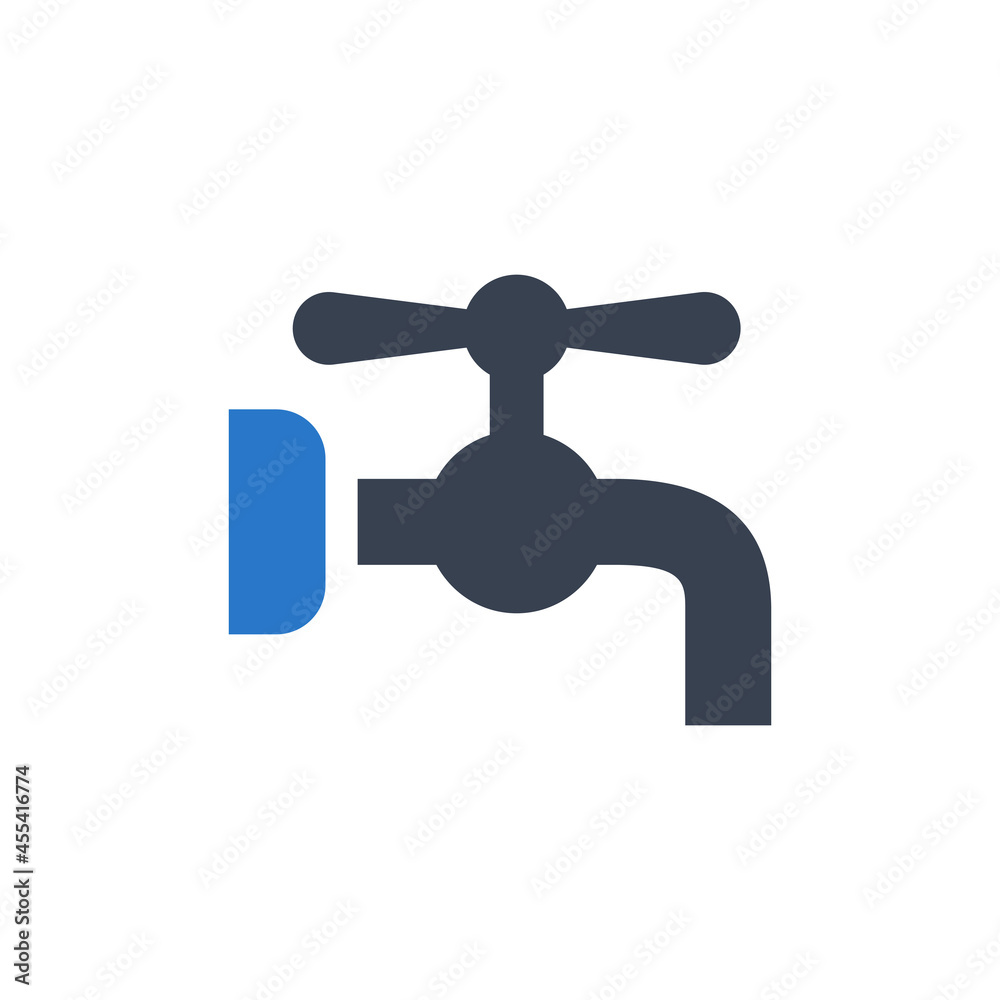 Faucet icon vector graphic Faucet icon vector graphic
