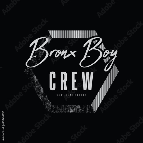 BRONX BOY  illustration typography. perfect for t shirt design