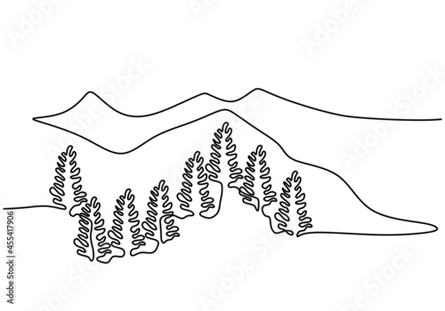 Mountain landscape, Forest ...