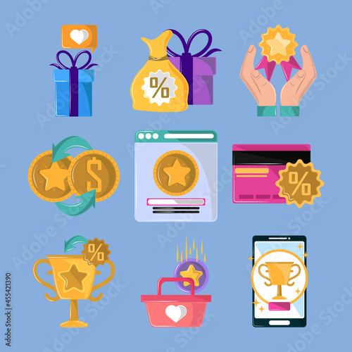 loyalty program icons