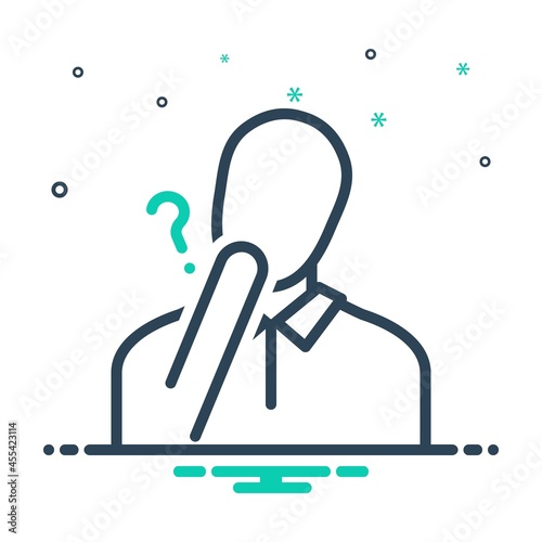 Mix icon for doubt