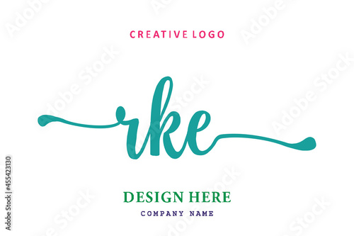 RKE lettering logo is simple, easy to understand and authoritative photo