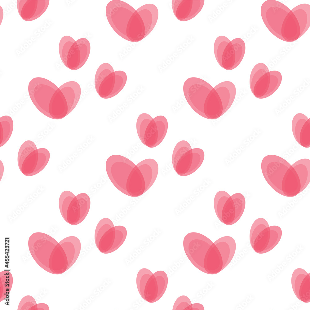 hearts seamless vector illustration kid fabric bedding