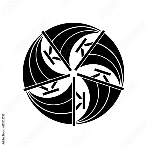 帆紋・五つ帆の丸（いつつほのまる）