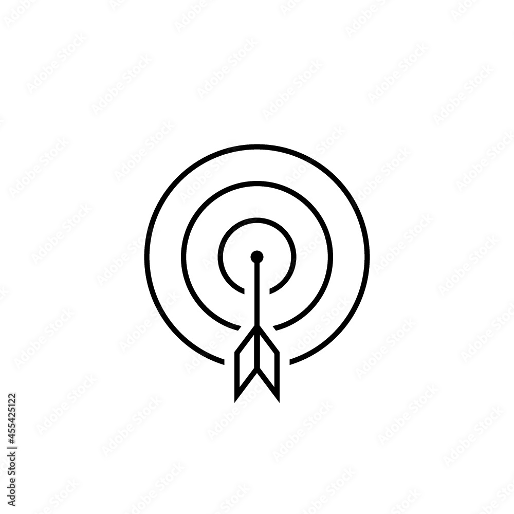 Marketing Target icon isolated on white background Marketing Target icon isolated on white background
