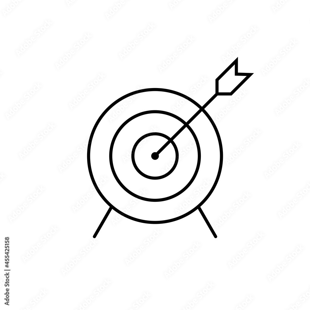 Marketing Target icon isolated on white background Marketing Target icon isolated on white background