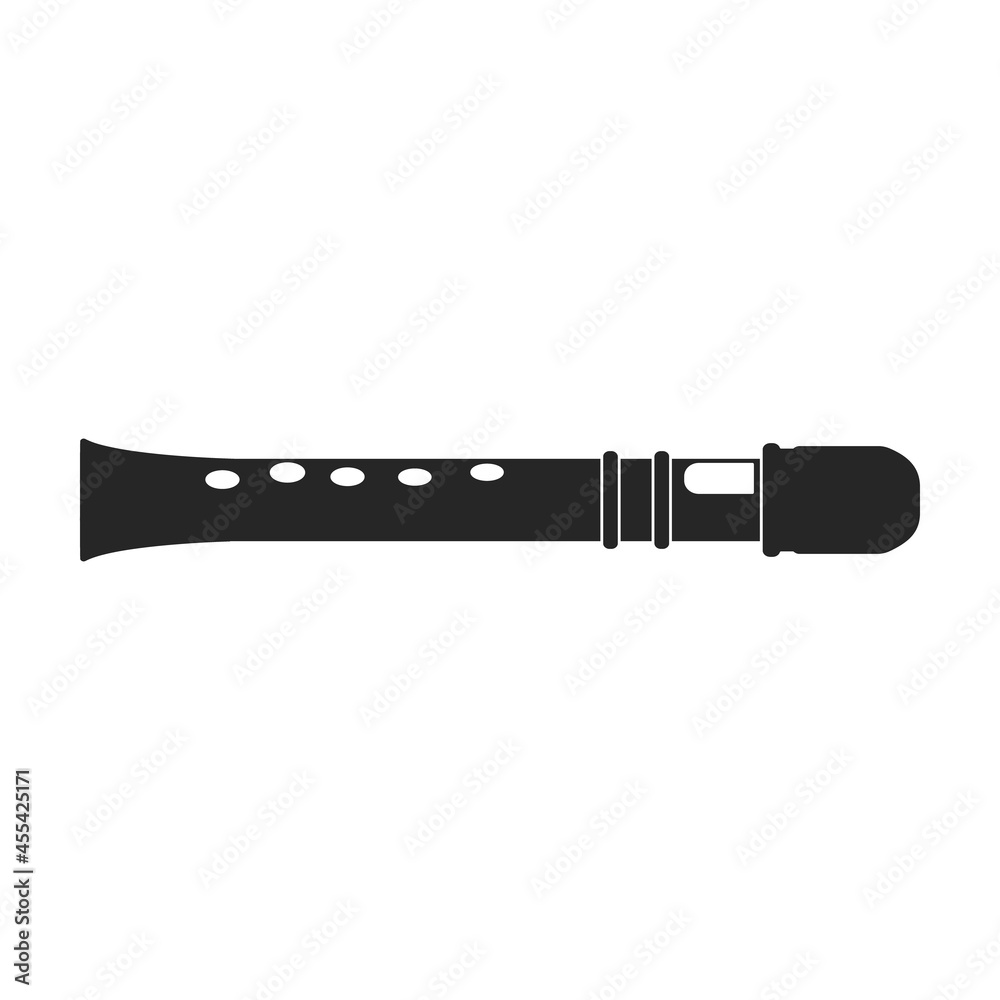 Flute vector icon.Black vector icon isolated on white background flute. Flute vector icon.Black vector icon isolated on white background flute.