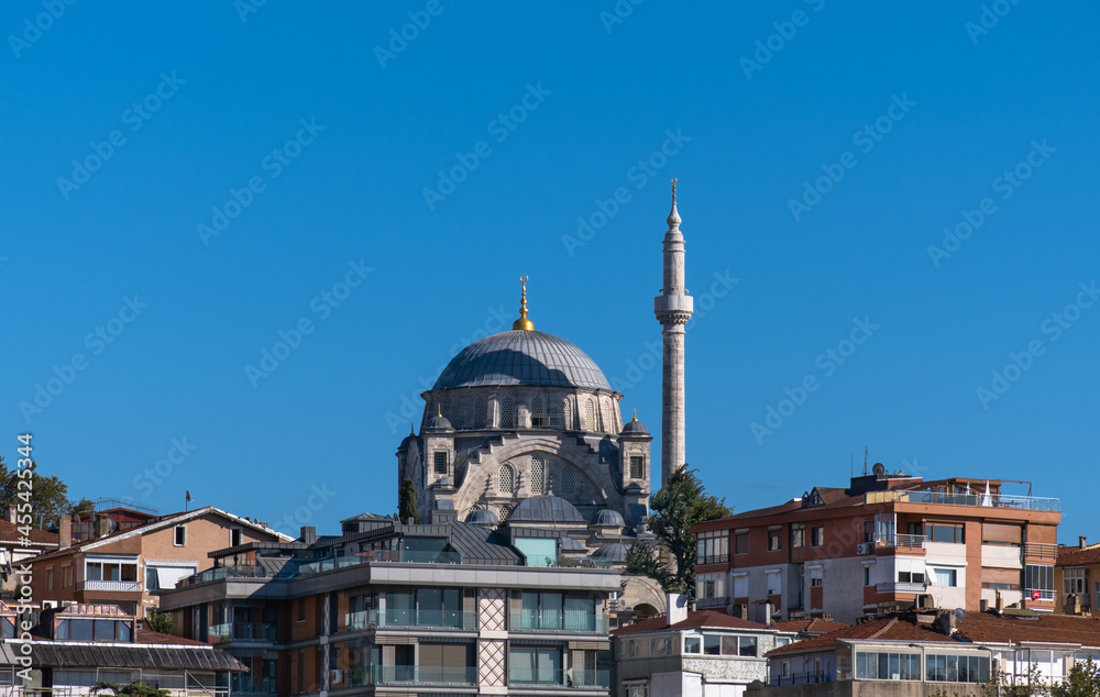 Ayazma Mosque on the shore of the Bosphorus. istanbul, uskudar,
