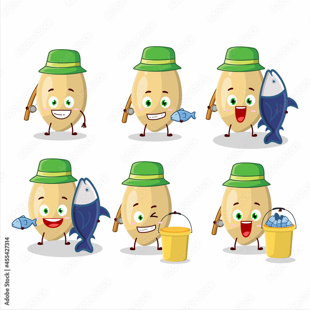 A fisherman pine nuts cartoon picture catch a big fish A fisherman pine nuts cartoon picture catch a big fish