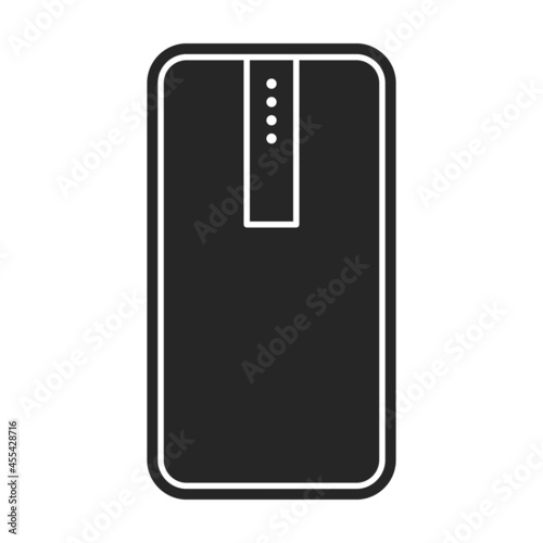 Power bank vector icon.Black vector icon isolated on white background power bank.