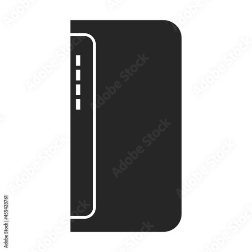 Power bank vector icon.Black vector icon isolated on white background power bank.