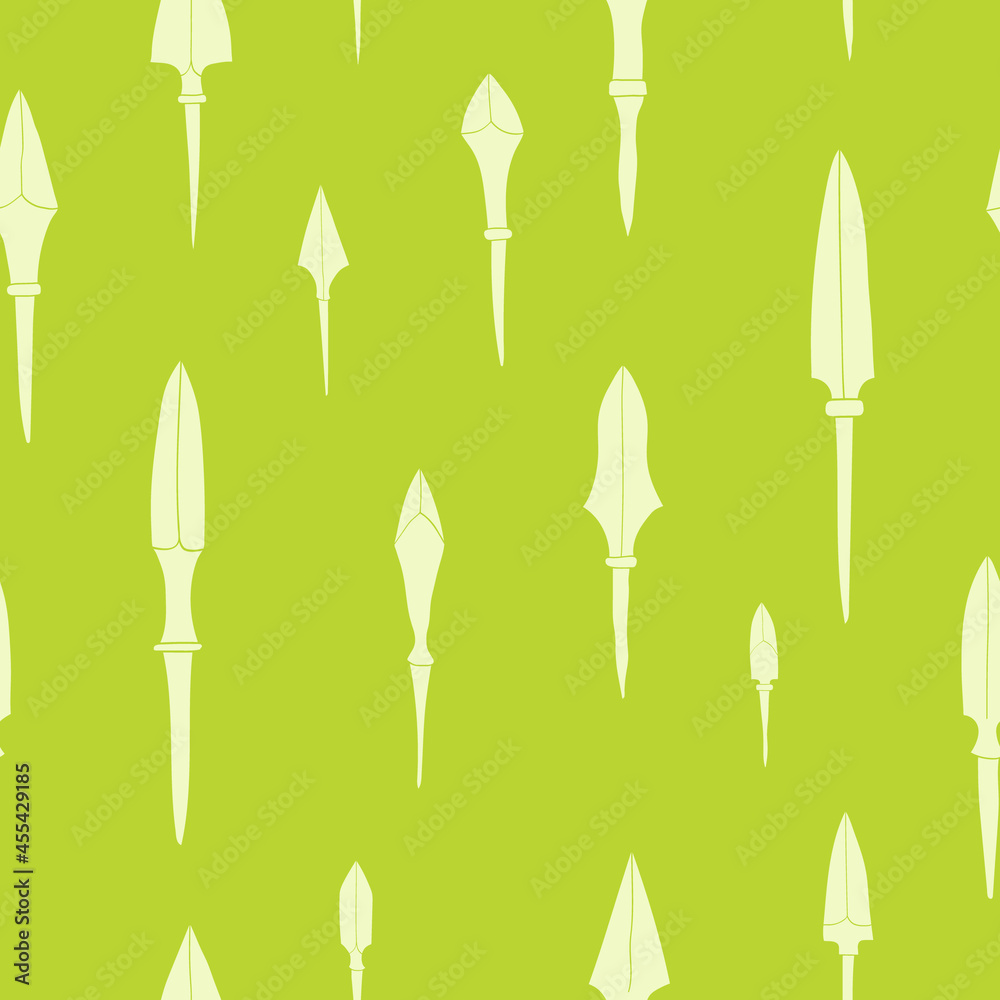 Seamless pattern with ancient Arrowheads for your project Seamless pattern with ancient Arrowheads for your project