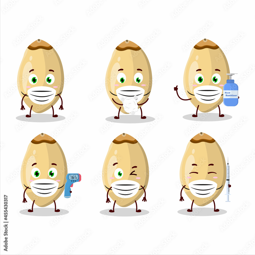 A picture of pine nuts cartoon design style keep staying healthy during a pandemic A picture of pine nuts cartoon design style keep staying healthy during a pandemic