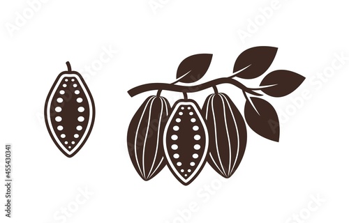 Cocoa logo. Isolated cocoa on white background