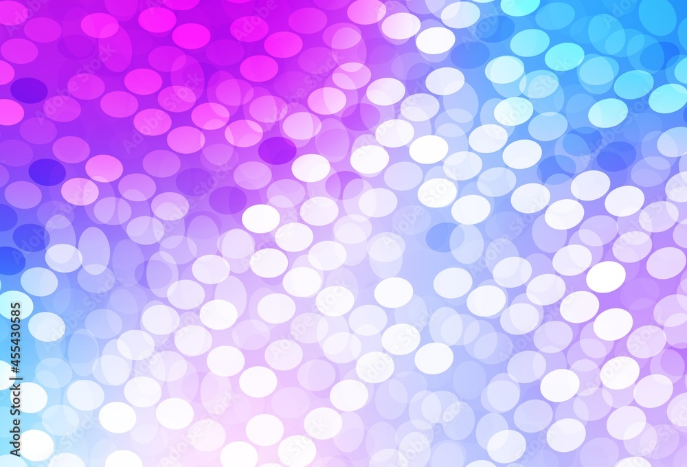 Light Pink, Blue vector pattern with spheres. Light Pink, Blue vector pattern with spheres.