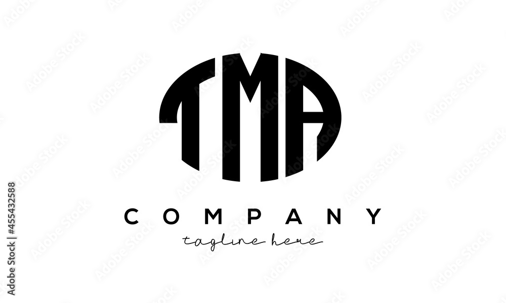 TMA three Letters creative circle logo design