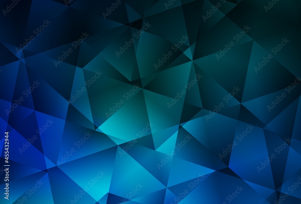 Dark Blue, Green vector triangle mosaic template. Dark Blue, Green vector triangle mosaic template.