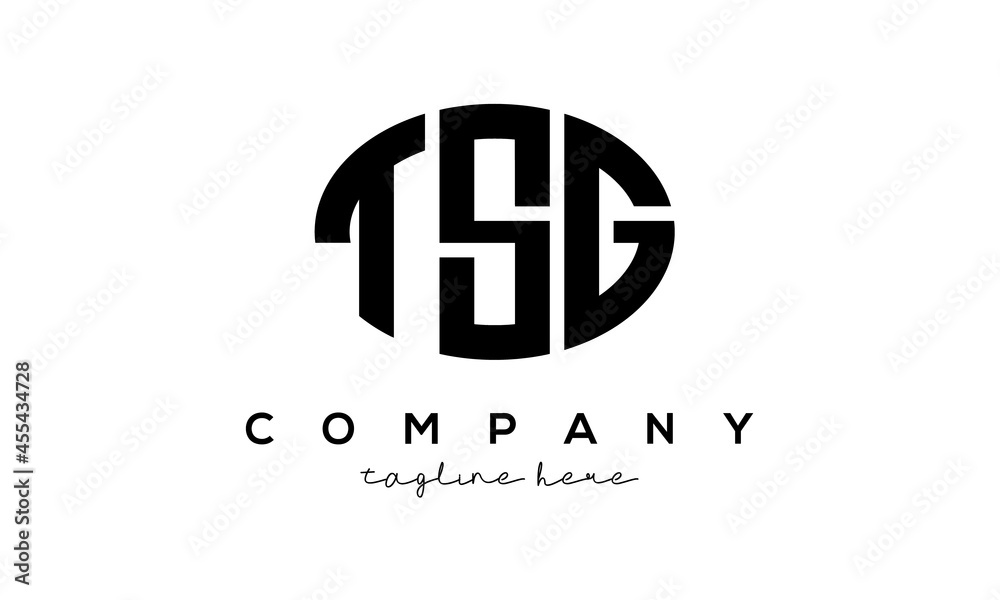 TSG three Letters creative circle logo design TSG three Letters creative circle logo design