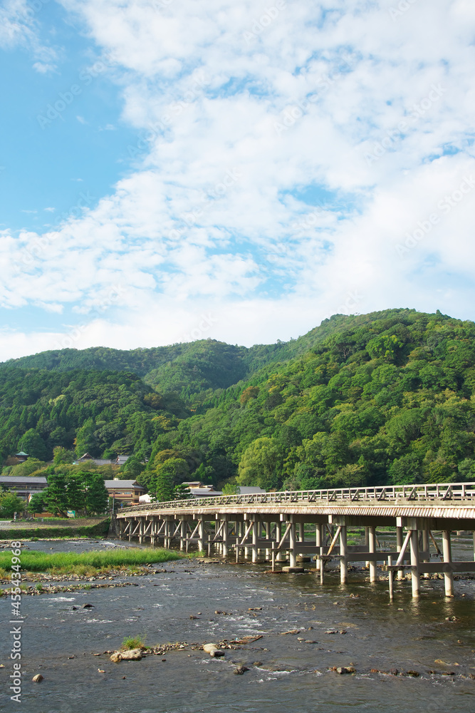 京都　嵐山　渡月橋