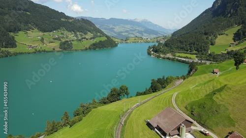 The incredible beauty of Lungern and its lake, Switzerland. 