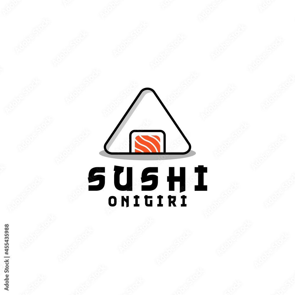 Fototapeta premium Sushi Onigiri Logo