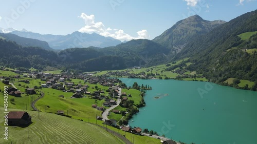 The incredible beauty of Lungern and its lake, Switzerland. 