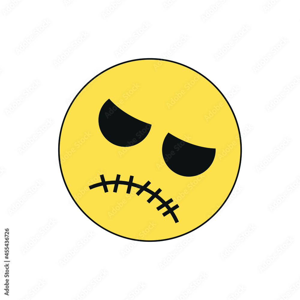 cartoon halloween face. Vector illustrations. icon