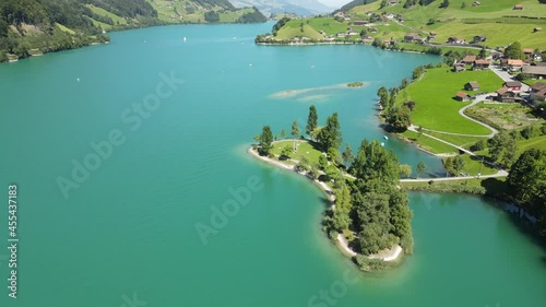 The incredible beauty of Lungern and its lake, Switzerland. 