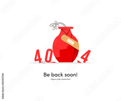 Page not found landing page - illustration